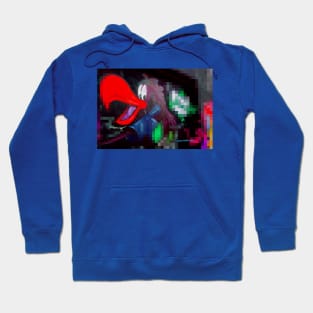 Red Beak Parrot Graffiti Hoodie